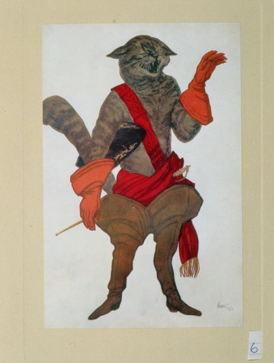 Puss in Boots, from Sleeping Beauty, 1921 by Leon Bakst